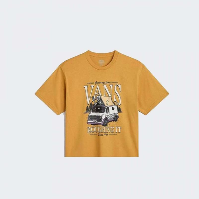 Vans Roughin It Erkek T-shirt VN000HXTHNY1 (VN000HXTHNY1) Hardal