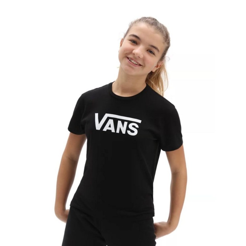 Vans Gr Flying V Crew Kız Çocuk T-shirt (VN0A53P2BLK1) Siyah