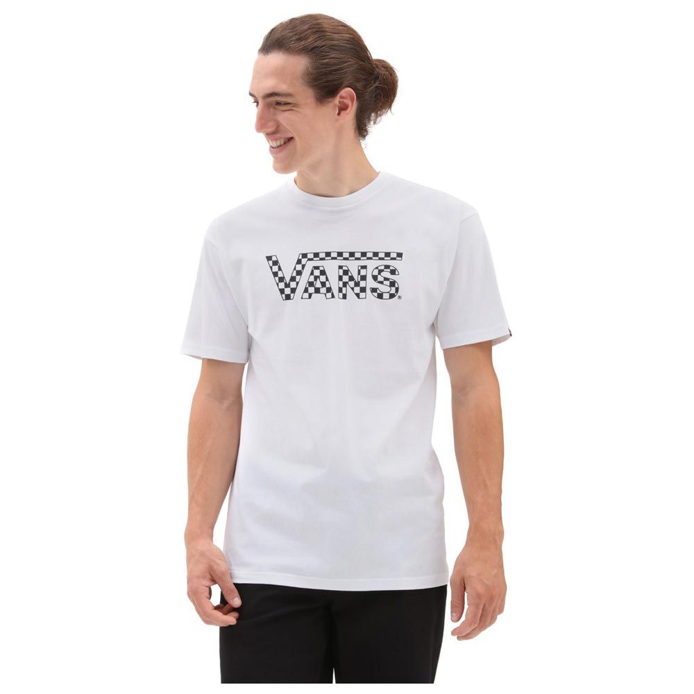 Vans Checkered Vans-B Erkek T-shirt (VN0A7UCPYB21) Beyaz