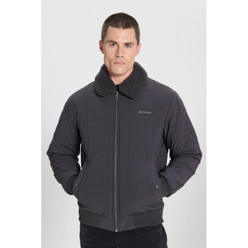 Wrangler Erkek Bomber Ceket (W232228003) Antrasit