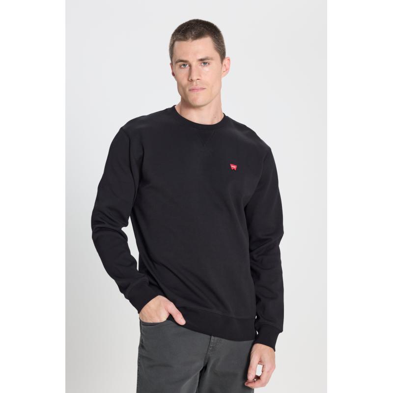 Wrangler Erkek Regular Fit Small Logo Sweatshirt (W242726001) Siyah