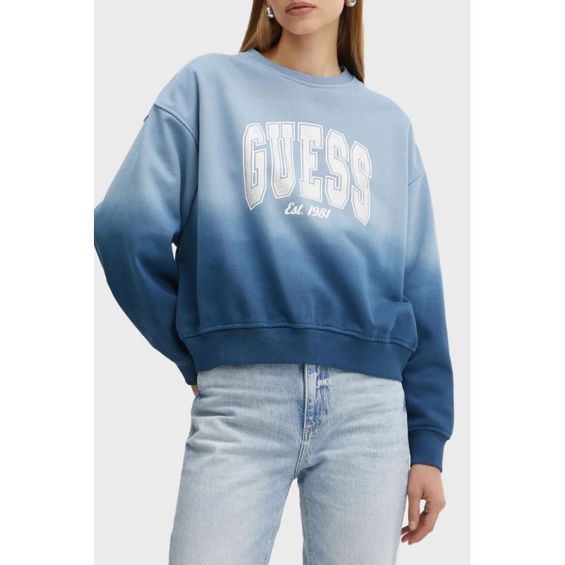 Guess Kadın Sweatshirt W4BQ10KBY51 (W4BQ10KBY51) Mavi