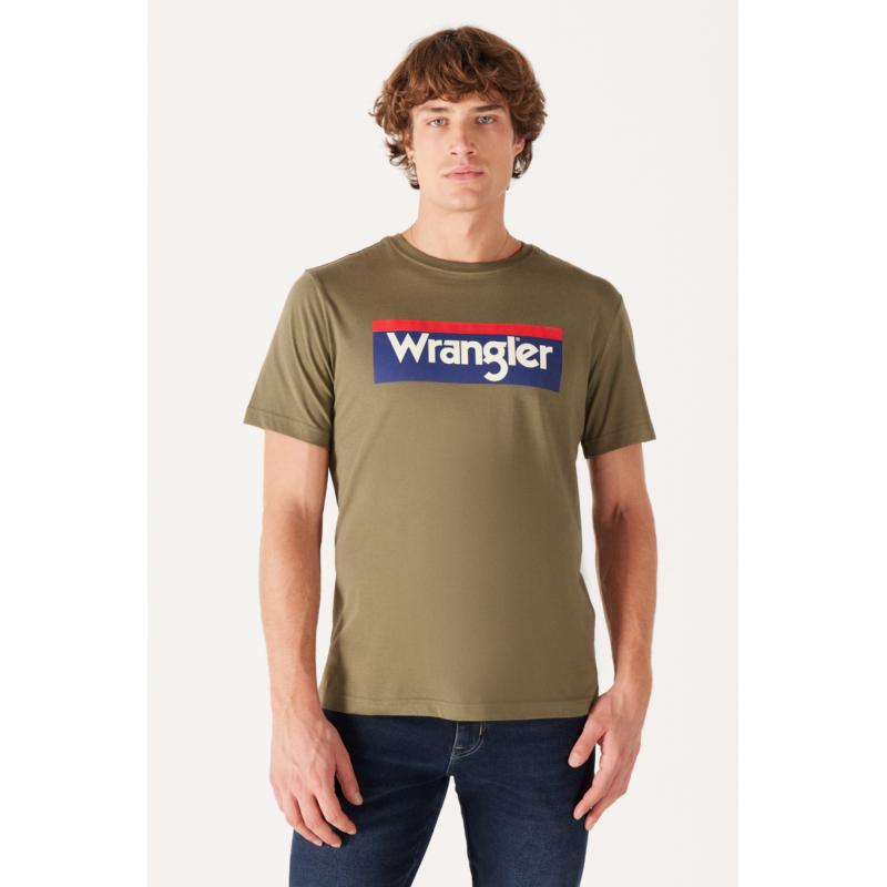 Wrangler Erkek T-shirt (W7H4D3X45) Yeşil